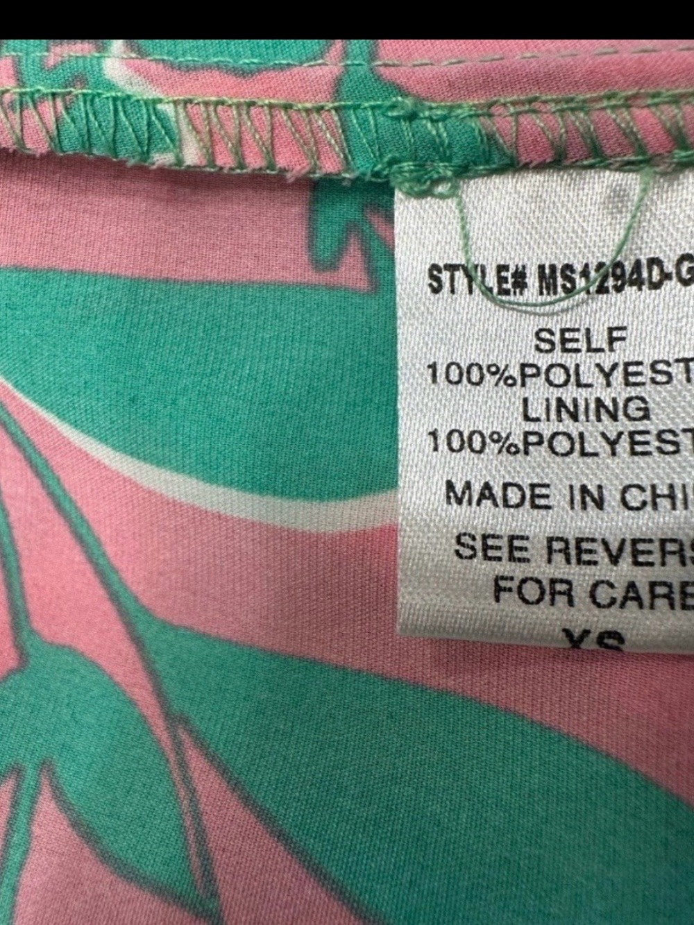 Meet Me in Santorini Green Pink Floral Halter Ruffle Lined Maxi Dress XS - Picture 7 of 8
